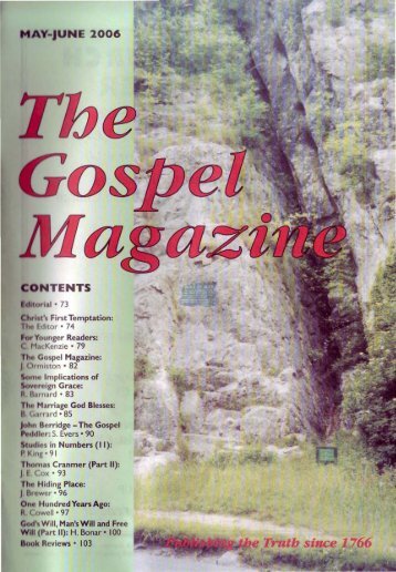 May-June - The Gospel Magazine