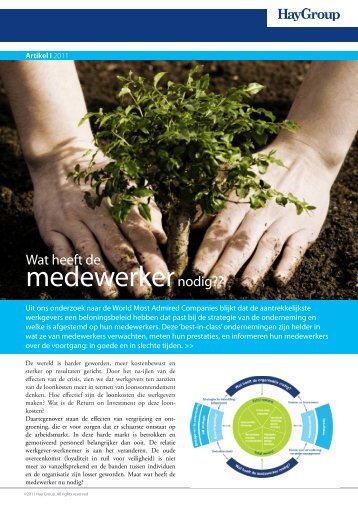 Wat heeft de medewerker nodig? - Hay Group