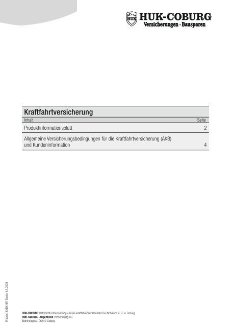 Kraftfahrtversicherung - Huk Coburg in Darmstadt