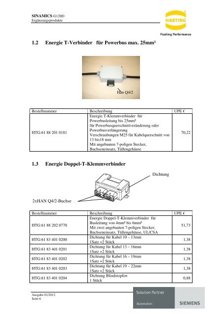 SINAMICS G120D - Harting