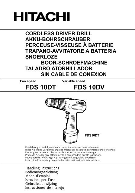 Image of Hitachi FDS 10DT cordless drill/driver