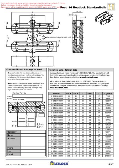 Heatlock ESB2, Electric Sprue Bushing