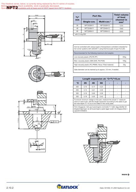 Heatlock ESB2, Electric Sprue Bushing