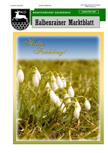 Datei herunterladen - .PDF - Marktgemeinde Halbenrain