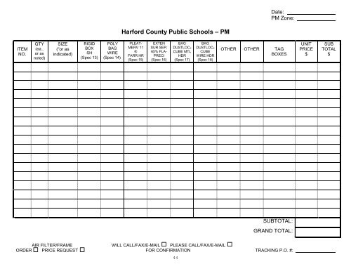 2011 Comprehensive Maintenance Plan - Harford County Public ...