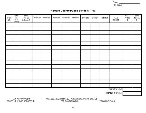 2011 Comprehensive Maintenance Plan - Harford County Public ...