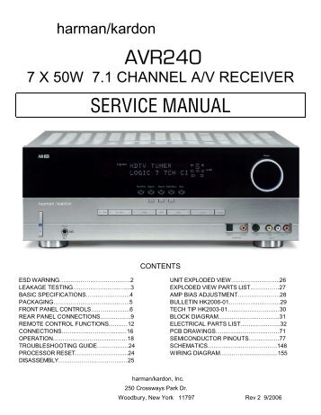 AVR 240 OM - Harman Kardon