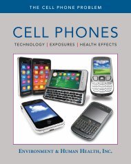 The Cell Phone Problem - Environment & Human Health, Inc.