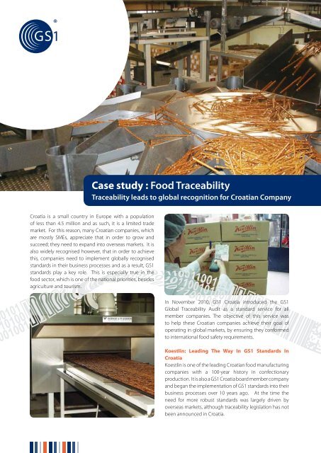 Case study : Food Traceability - GS1