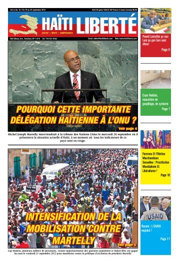 intensification de la mobilisation contre martelly - Haiti Liberte