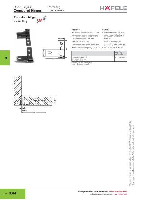 Concealed Hinges