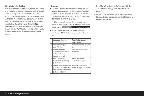 LEICA M9 LEIC A M9 Anleitung / Instructions - GraphicArt AG