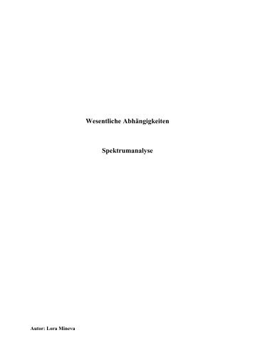 Unter wesentliche AbhÃ¤ngigkeiten versteht man, die AbhÃ¤ngigkeit ...