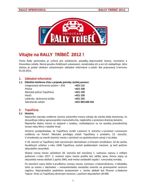 Rally Guide - HADIK Rallye Team