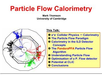 Particle Flow Calorimetry and ILC Detector Design - High Energy ...