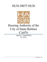 Annual Plan - Housing Authority of the City of Santa Barbara