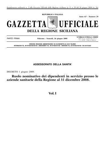 Supplemento Ordinario n.2 Vol. 1(solo PDF) - Gazzetta Ufficiale ...