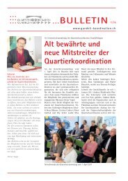 ...BULLETIN - Quartierkoordination Gundeldingen