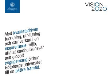 Vision 2020 - Göteborgs universitet