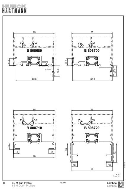 System LAMBDA 65 M TÃ¼ren - HUECK + RICHTER Aluminium GmbH