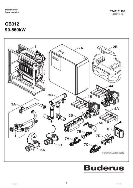 Buderus-Ersatzteil-Katalog GB312 90-560kW