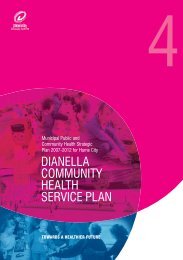 Dianella Community Health Service Plan