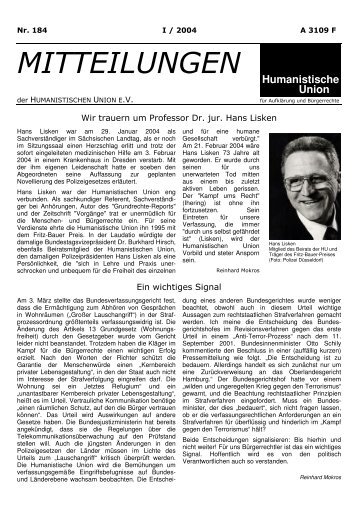 PDF-Ausgabe - Humanistische Union