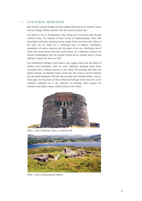 Bere Island Conservation Plan - The Heritage Council