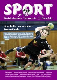 Ausgabe April 2013 - Gadderbaumer Turnverein v. 1878 eV Bielefeld