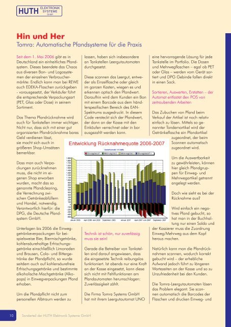 Ausgabe 01/2008 - HUTH ELEKTRONIK SYSTEME GmbH