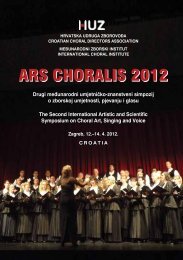Ars Choralis 2012 Croatian Choral Conductors Association
