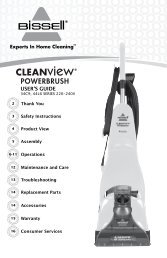 Bissell Cleanview Powerbrush User Guide
