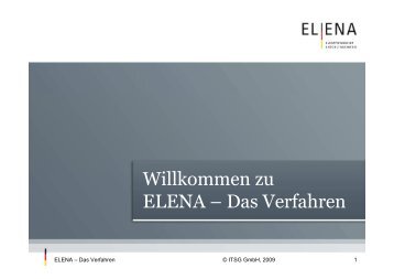 Das ELENA Verfahren V6