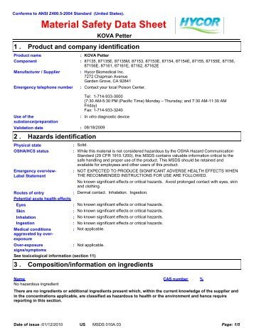 SDS KOVA Petter_NAEnglish.pdf - Hycor Biomedical