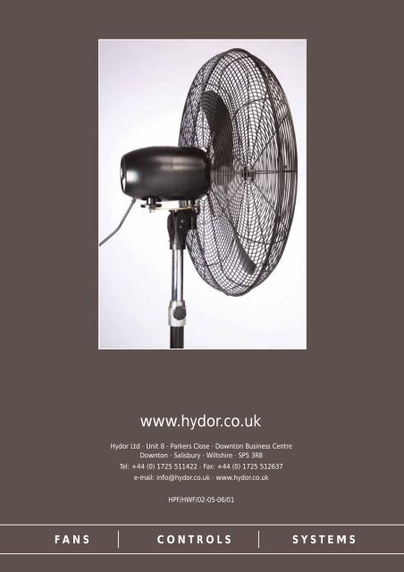 Pedestal / Wall Fans - Hydor