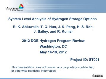 System Level Analysis of Hydrogen Storage Options