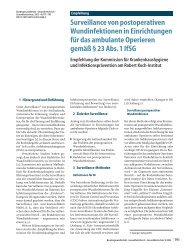 Surveillance von postoperativen Wundinfektionen in ... - Springer