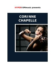 Corinne Chapelle - HYPERIUMmusic