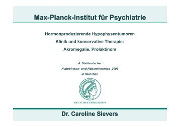 Max-Planck-Institut fÃ¼r Psychiatrie Institut fÃ¼r ... - Hypophysen