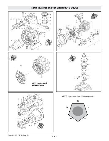 Parts Illustrations for Model 9910-D1265