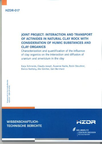 4 Sorption of U(VI) onto Opalinus Clay - HZDR