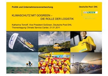 Vortrag Katharina Tomoff, Gogreen Deutsche Post DHL (pdf)