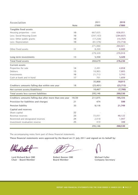 Annual Report and Financial Statements 2010/11 - Hanover