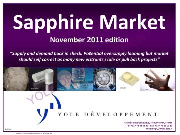 Sapphire Supply and Demand - I-Micronews