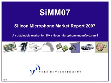 3. Silicon Microphone Market Opportunity MEMS ... - I-Micronews