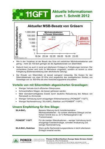 Infoblatt 1. Schnitt - HANSA Landhandel