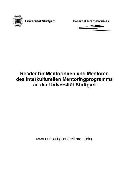 Reader - Internationales - UniversitÃ¤t Stuttgart