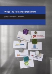 Wege ins Auslandspraktikum - IJAB