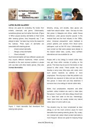 www.IACDworld.org LATEX GLOVE ALLERGY