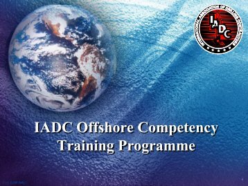 IADC Offshore Competency Training Programme